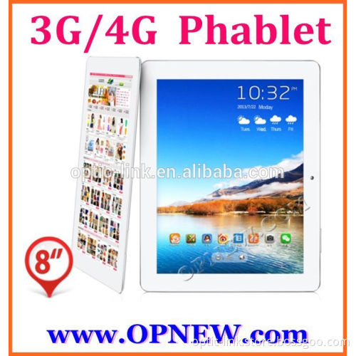 Factory 8 inch 4G phone call tablet pc MTK8752 Octa core phablet IPS touch screen from opnew